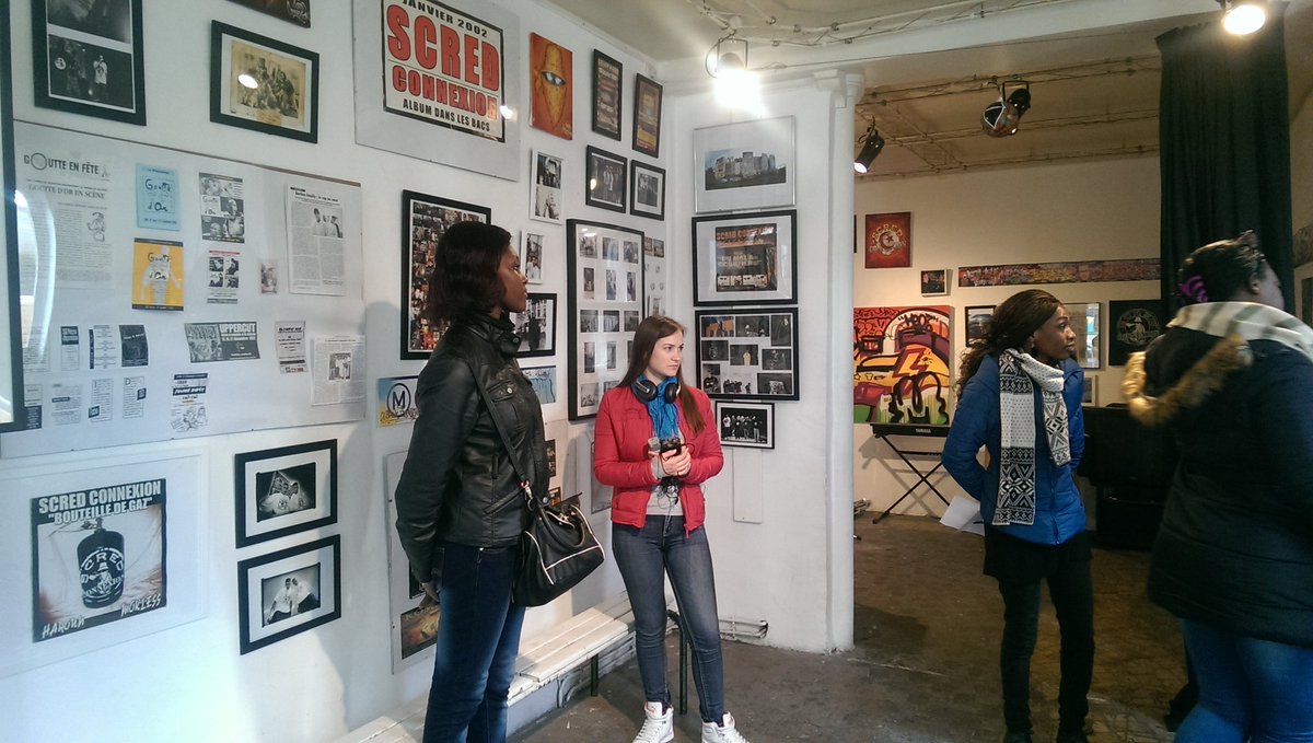 martinbodrero's tweet photo. Visite et itw à l expo @scred_connexion à l'#echomusee #Gouttedor #tourdesfacs @campusparis #AGO https://t.co/k2I3UYoKbU