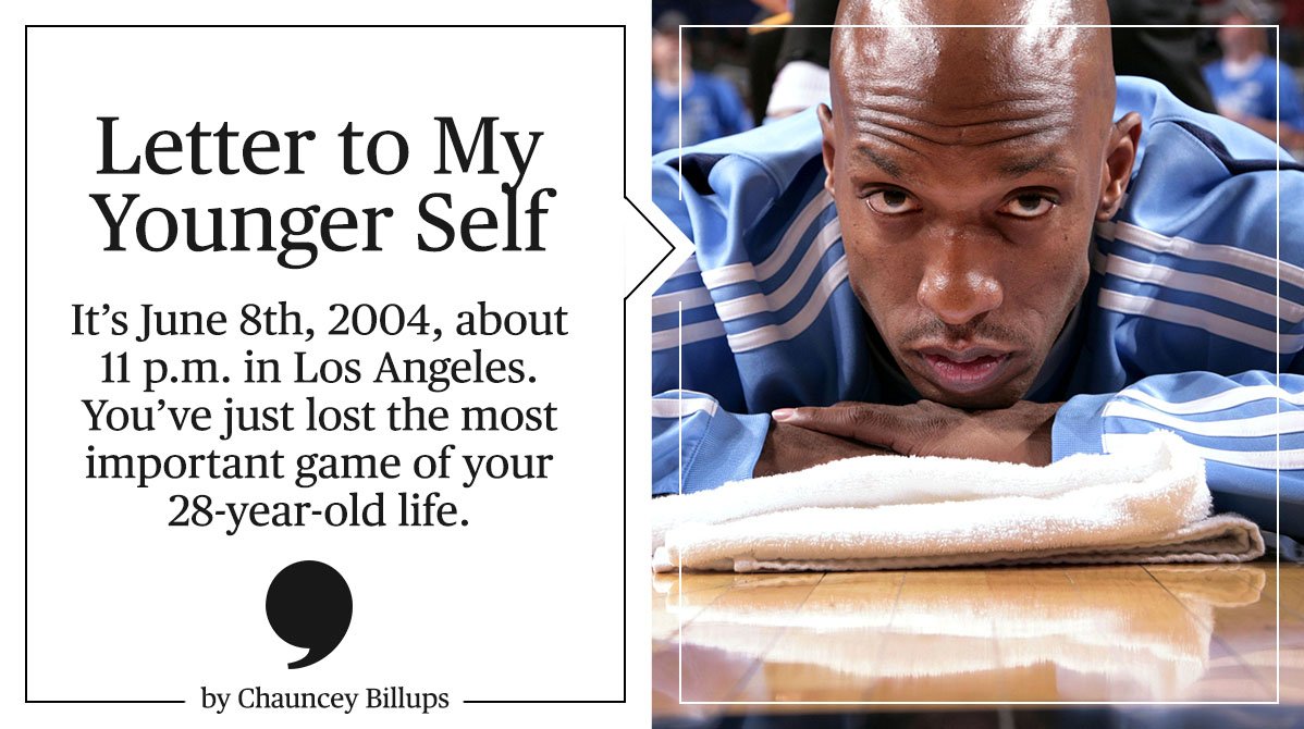 PlayersTribune's tweet photo. Before the Pistons retire his #, Chauncey Billups pens an epic letter to his younger self. https://t.co/VIto1a1cFT https://t.co/fBH5iclXst