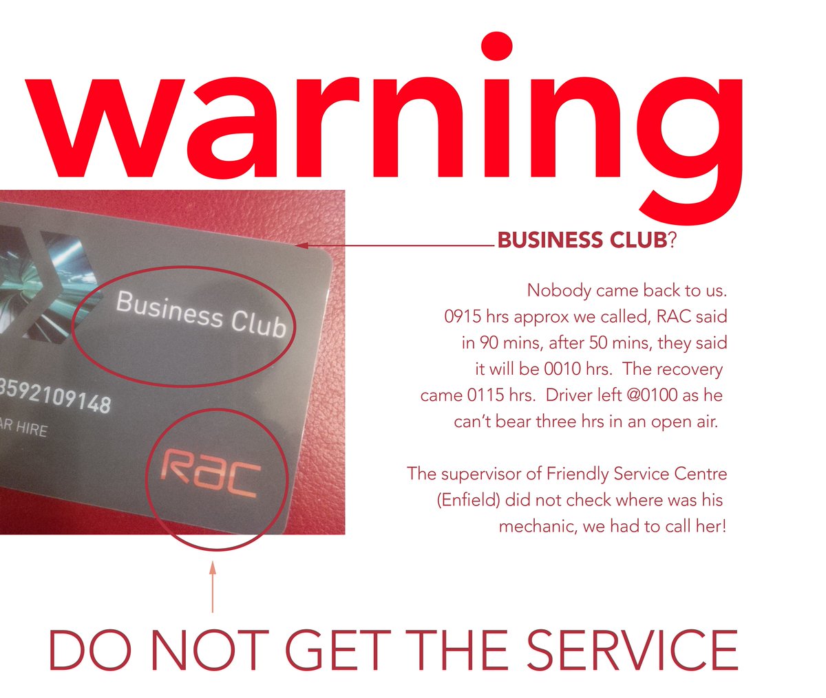 DinezTaxiUK's tweet image. @MotorTraderMag @RAC_Care @RAC_Breakdown service sucks.  We paid for ur service as #BusinessClient.  BAD SERVICE.