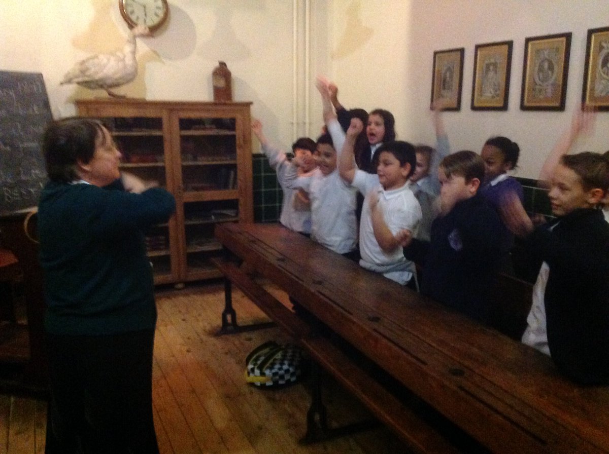 HOCS_KS2's tweet photo. Year 5 experiencing what it was like to be a school child during the Victorian times at Portland Basin. https://t.co/fPrENIvQ4U
