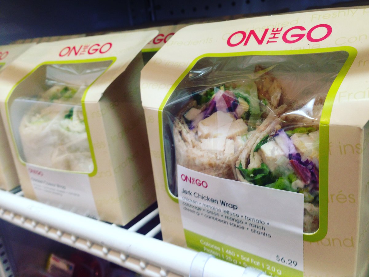 No time for lunch? Come to OntheGo station! Jerk Chicken Wrap only $6.29! #chicken #wrap #food #lunch #hungry