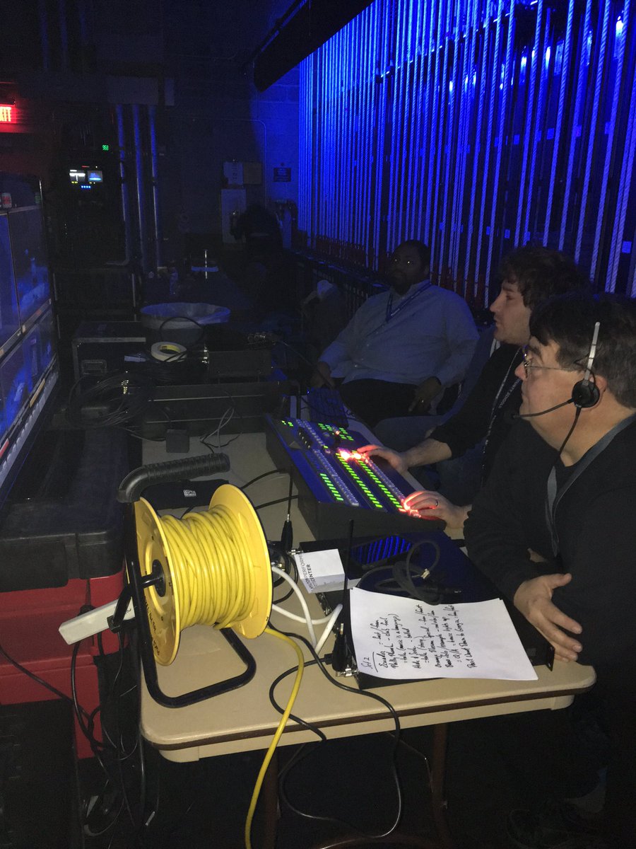 miracan's tweet image. All set backstage. #TimeforThree @PWCSNews @HyltonBulldogs