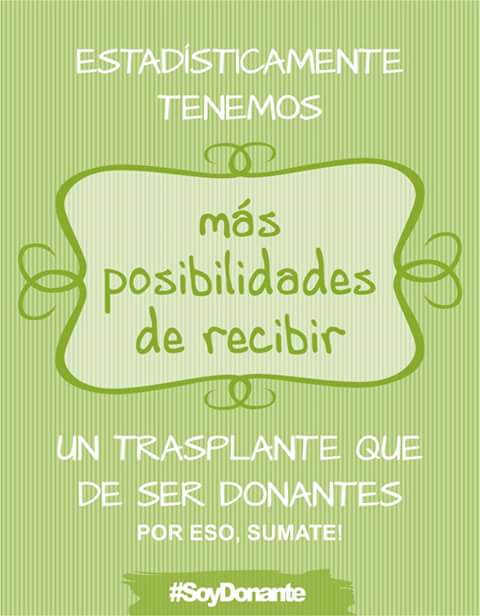 FundVidaSinFin's tweet photo. Por eso, sumate! #SoyDonante #SiALaVida https://t.co/O6qGAI1y2i