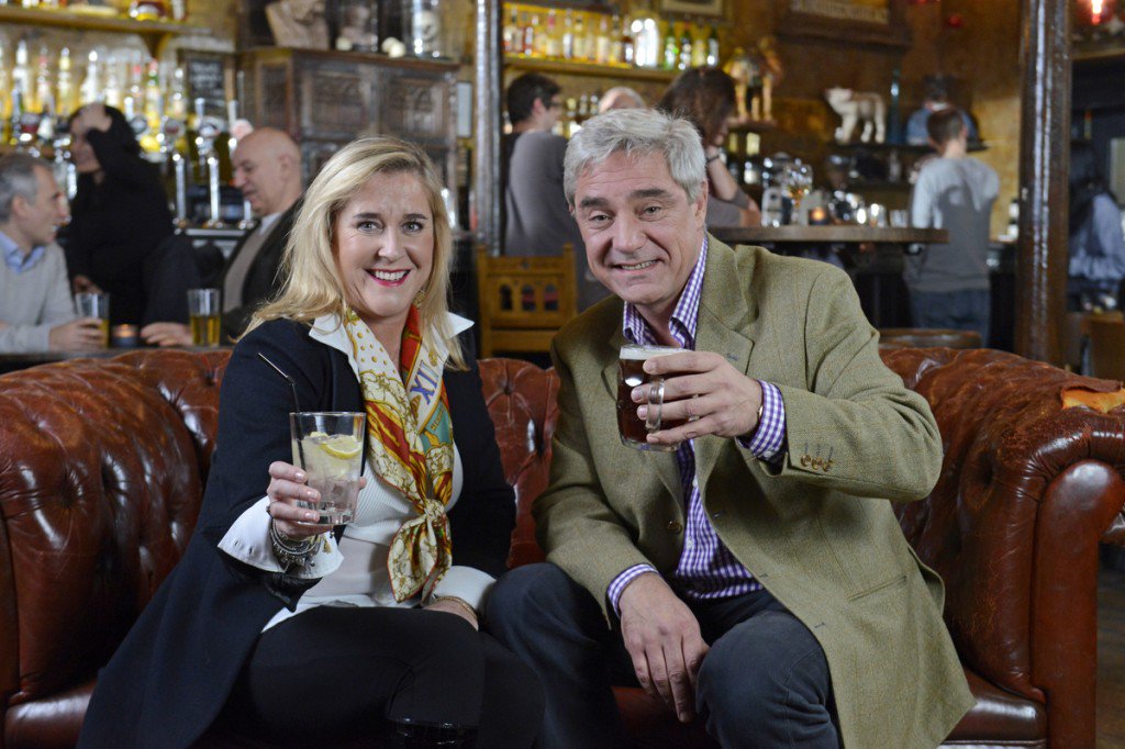 stephanddom's tweet photo. "Shall we go for a walk?" - Translation: Shall we take a slightly longer route to the pub? #ChinChin https://t.co/1rf3sTKwTh