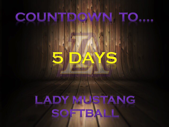 LAmustangSB's tweet photo. It's that time! @LipscombAcademy @LAmustangSB #softballcountdown https://t.co/j0eKYboz5c