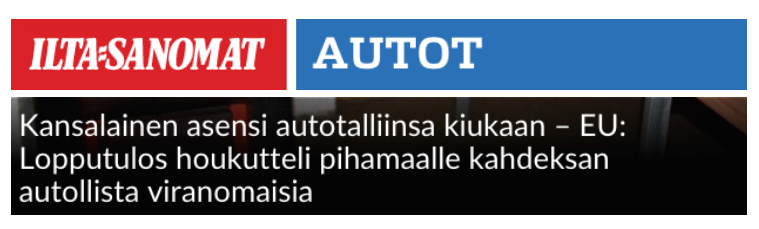 klikinsaastaja's tweet photo. Kiuas sytytti autotallin palamaan. Viranomaiset olivat palokunta, poliisi ja ambulanssi. EU on Etelä-Uusimaa. https://t.co/syXcjabgGa