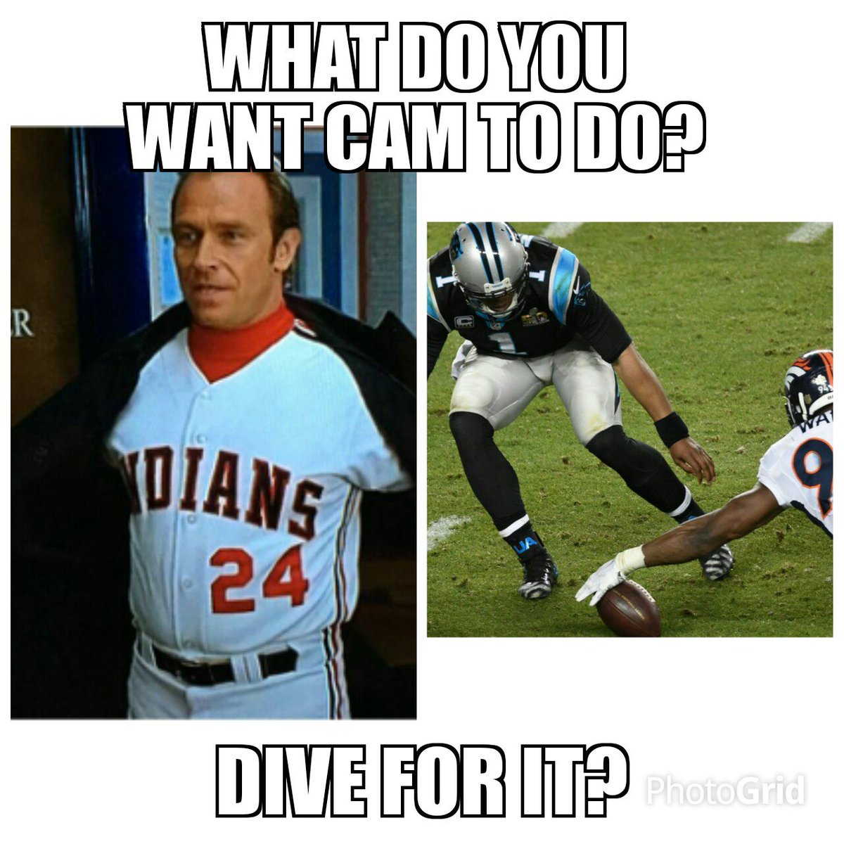 gigger1210's tweet photo. @czabe Roger Dorn agrees with Cam on his decision to not dive for the ball https://t.co/tW8I5vTnid