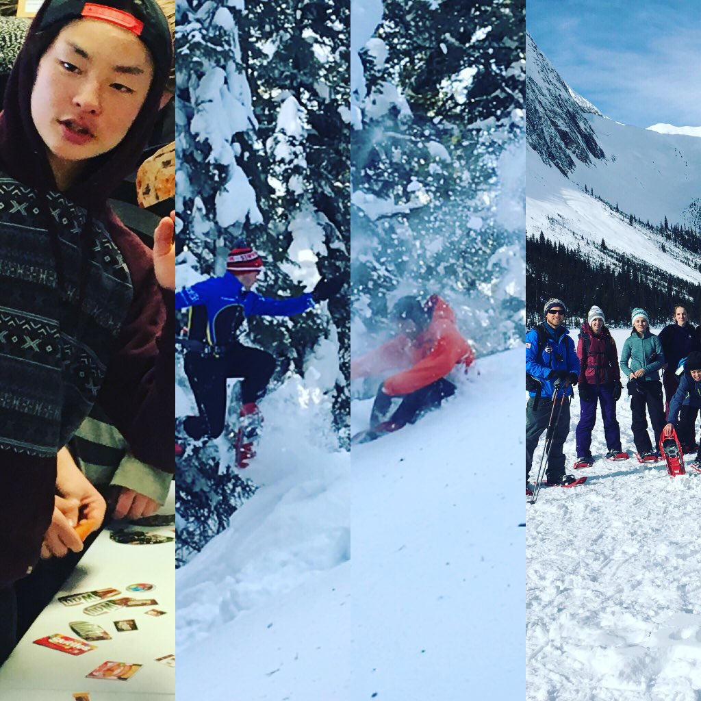 canmorepete's tweet photo. Winter Travel 15 Day one in the books! Navigation/emergency situation training. Sherbrooke Lake Trip! @MountainEdu https://t.co/7xyIcpVxO2