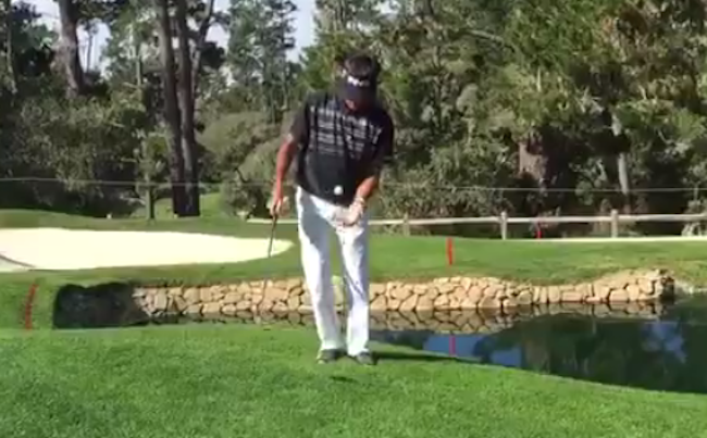 GolfWRX's tweet photo. .@bubbawatson's trick shot at the @attproam on Tuesday is a must-watch: https://t.co/HGm42m45Fq https://t.co/wwbkloE1jR