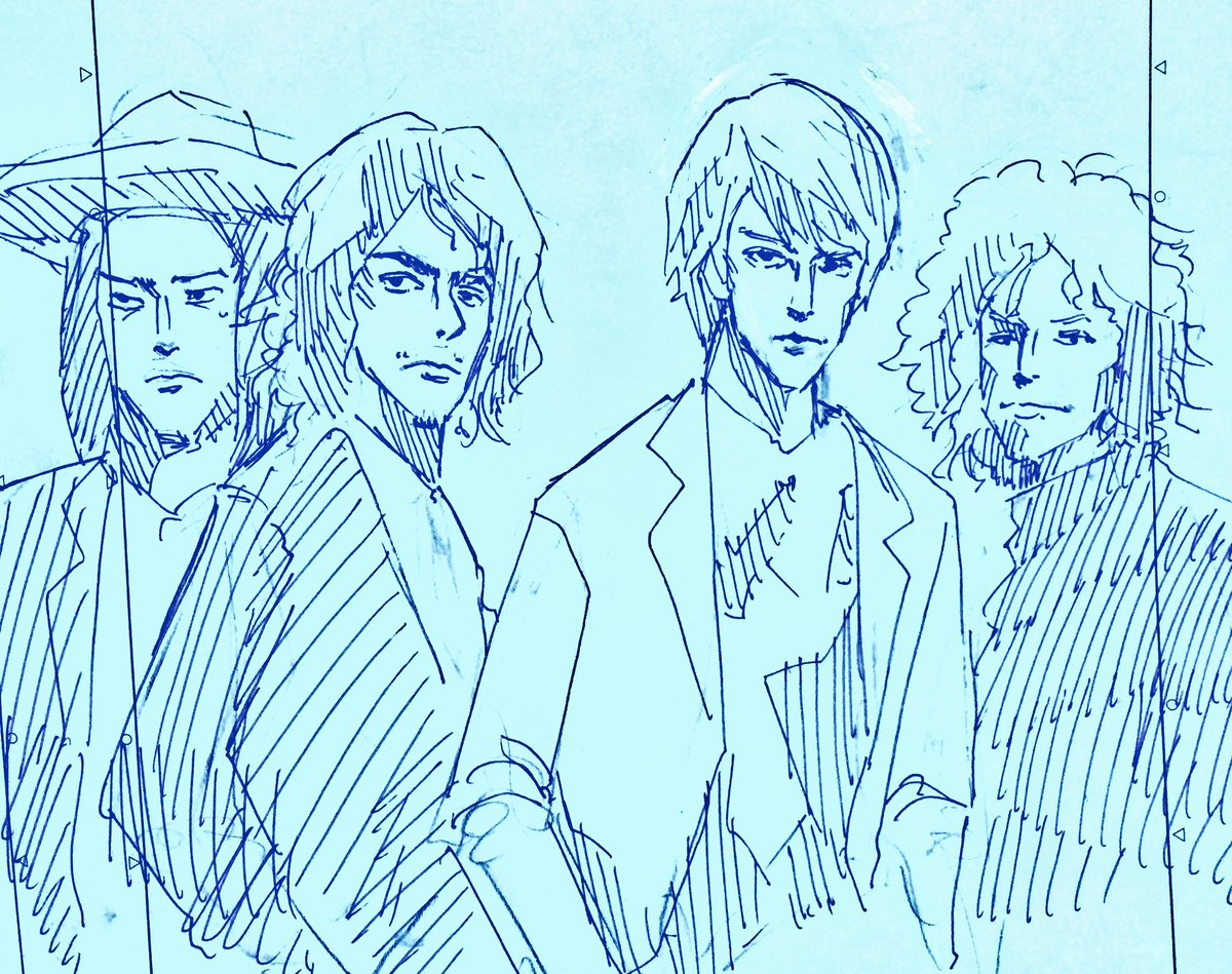 @TYMSproject 新曲、本当にかっこよくて描きました！曲を生み出すエネルギーとそれを聴く側の巡り合わせを、ひしひしと感じる壮大な曲で感動しました。
#イエモン #新曲 #ALRIGHT 