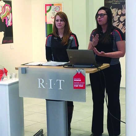 "We won't forget your support come race day!" @RITHotWheelz kicked off #RITTAGDAY by thanking #RIT f/s donors.