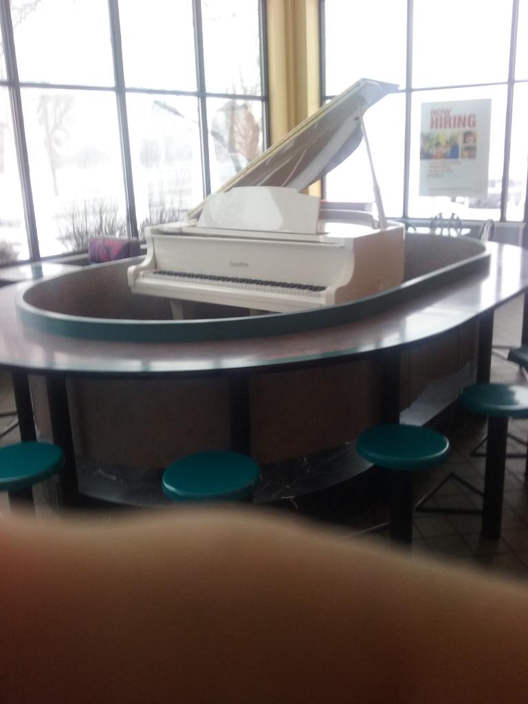 #McDonalds really a piano.
Like I know you are trying to eat your $2 hamburger but want me to play you some Bach