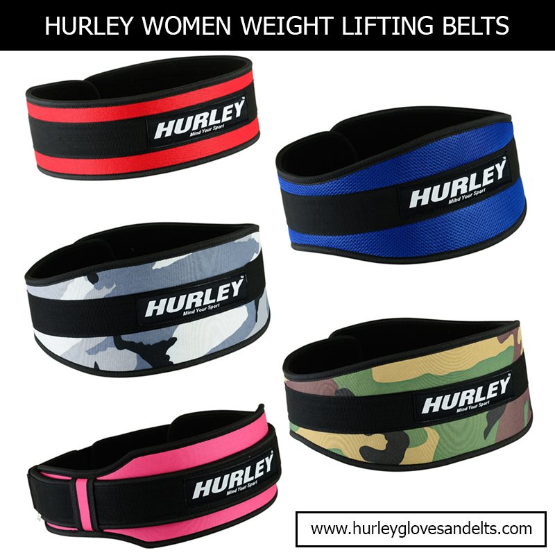 Hurley Women Weight Lifting Belts of different designs and styles #hurleywomenweightliftingbelts #womenbelts