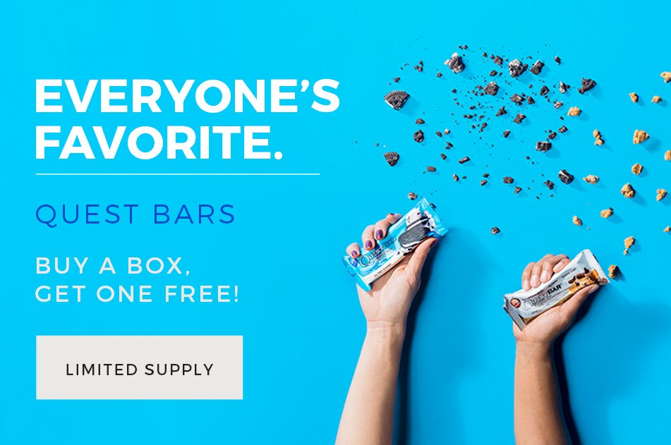 NutraPlanet's tweet photo. This @QuestNutrition BOGO deal will come in handy 4 #asfprep16 : https://t.co/iPtJKrEK9h #cheatclean @ArnoldSports https://t.co/Rr3kHoORk8