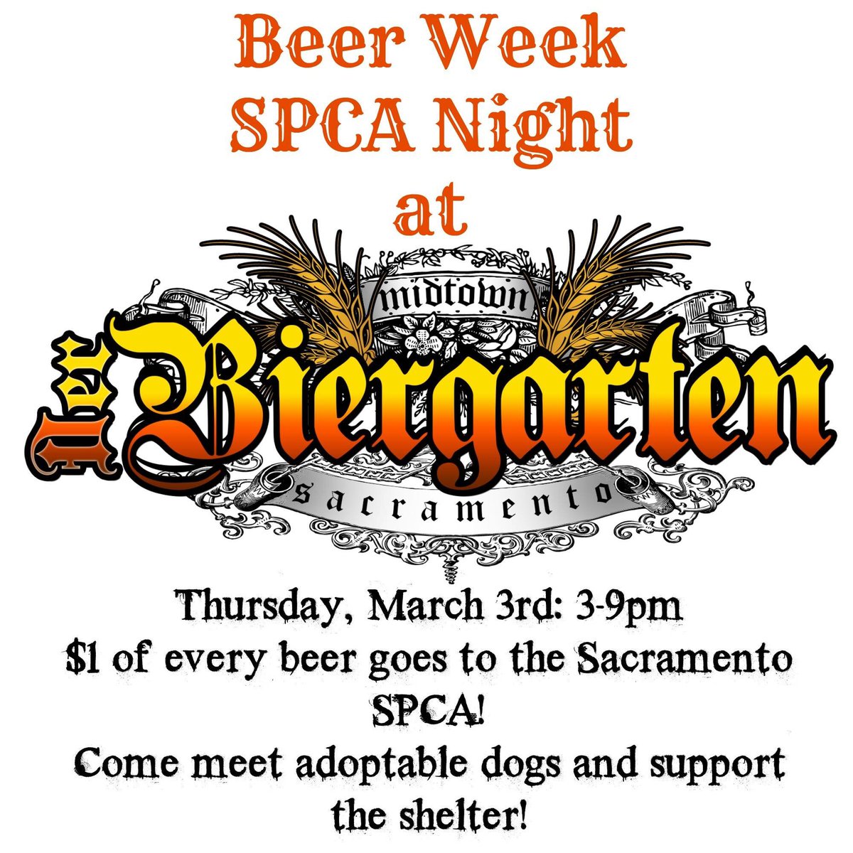 sacspcaCEO's tweet photo. Hope to see you @SacBeerGarden for Beer Week! https://t.co/i9n1TacM0t