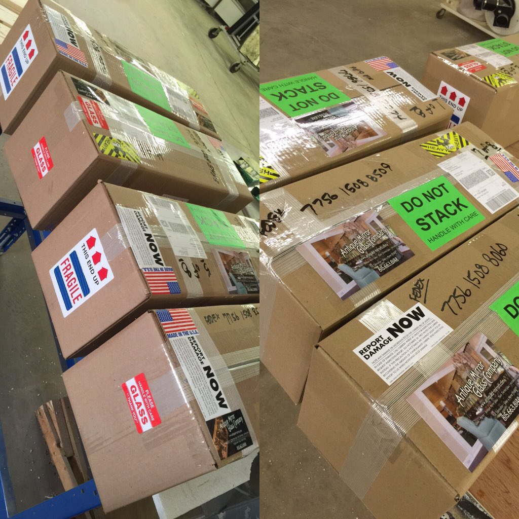 bebold_justbe's tweet photo. 1280 6x6 Cafe Antique mirror glass tiles shipping to Chicago for install in The Hilton. https://t.co/3Mzbbvlsgz