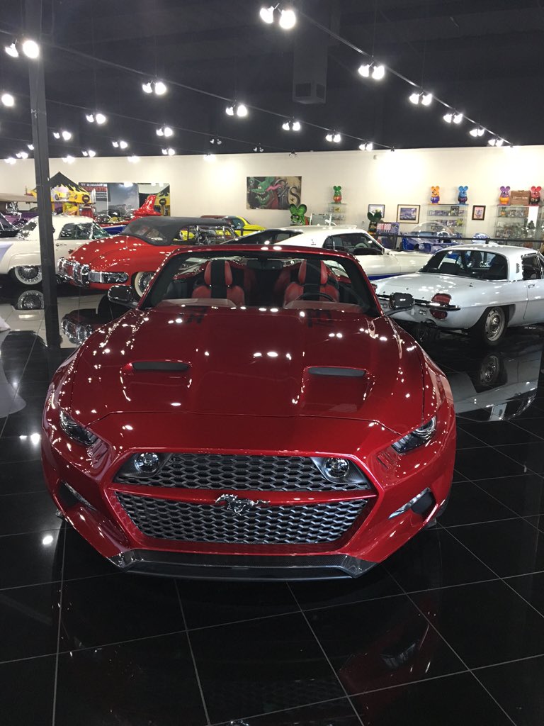 Duncanwonder's tweet photo. @galpinmotors Stopped by the Galpin Motor Sport showroom & meuseum yesterday m. So beautiful. #RocketRocks https://t.co/L0CfnGYp2o