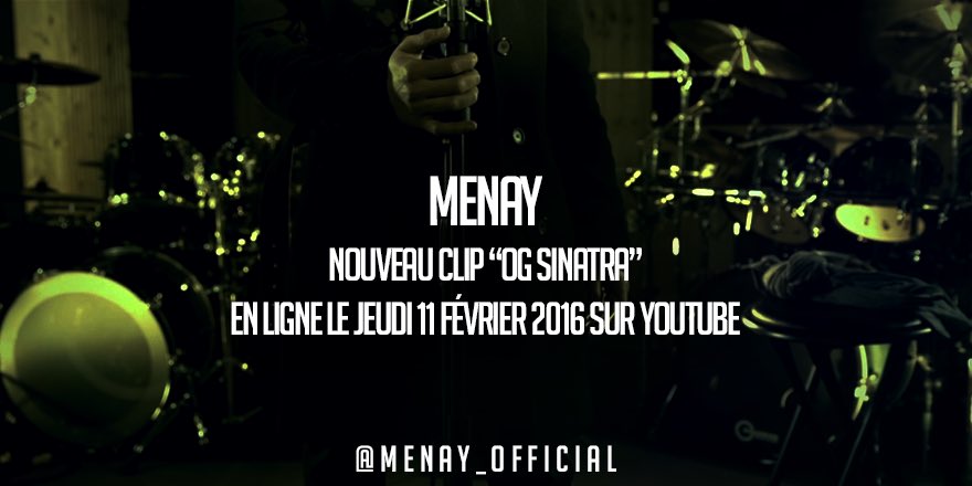 Menay_Official's tweet photo. Nous sommes à près de 24h avant la sorti de mon clip #OGSinatra.
#Menay https://t.co/sEIchCU9Zt
