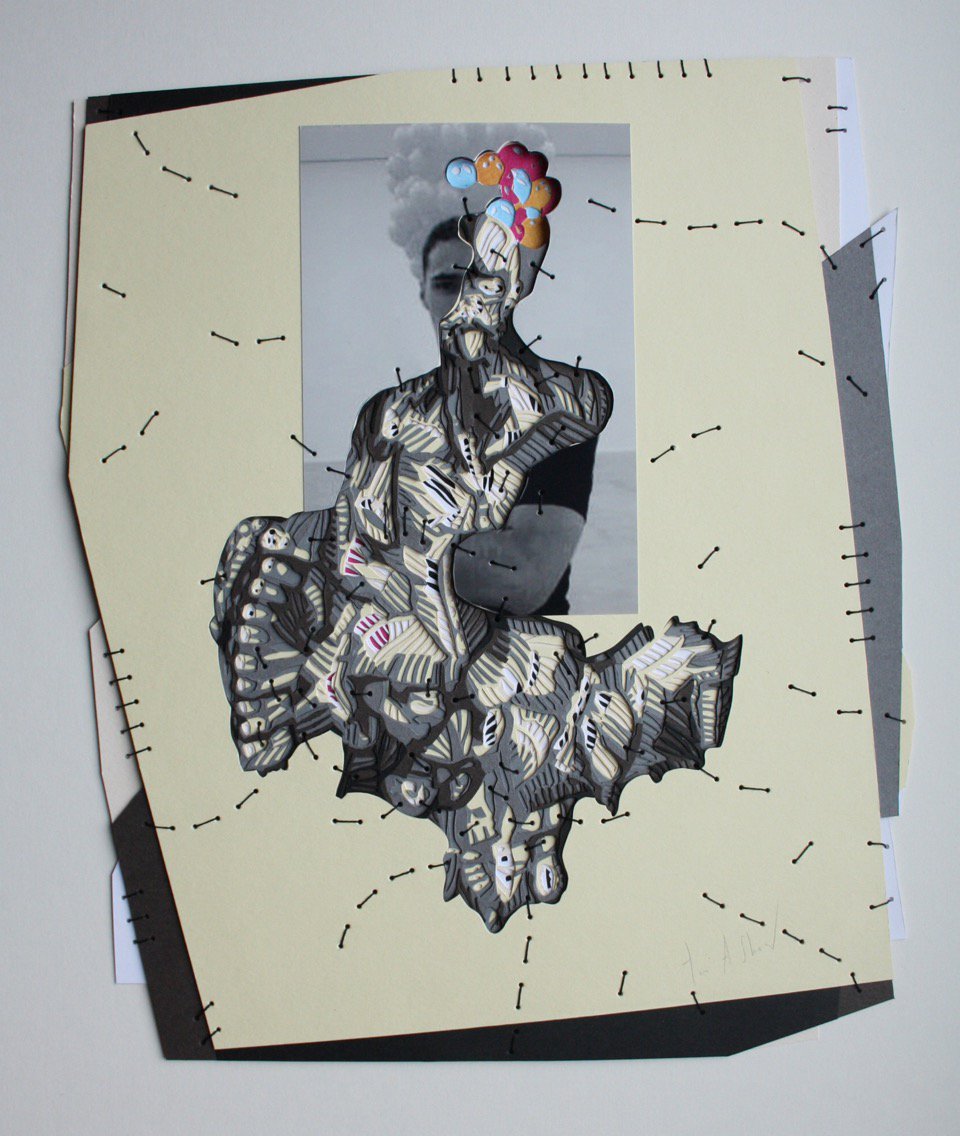 displaygallery's tweet photo. #TimAShaw's 14 layered card and thread 'Profile Pic Portrait' is part of Schoenberg immersive room @ #PierrotProject https://t.co/BgKFh8E9g0