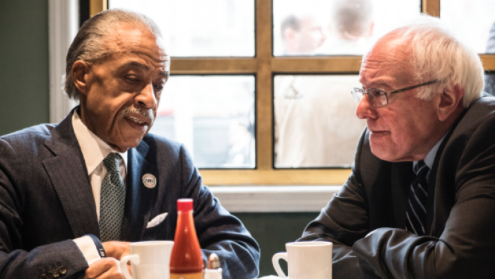 TheRoot's tweet photo. Deja vu? In 2008 Al Sharpton had breakfast with #Obama. Today, @BernieSanders: https://t.co/HlucwHznPj https://t.co/1oPZHYVKdR