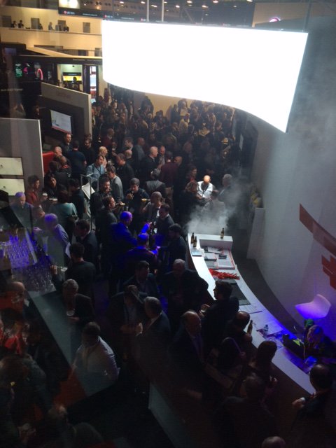 Barco's tweet photo. Live impressions from the #BarcoISE Belgian Beer Bar at #ISE2016 Cheers! https://t.co/PSVOC79fYY