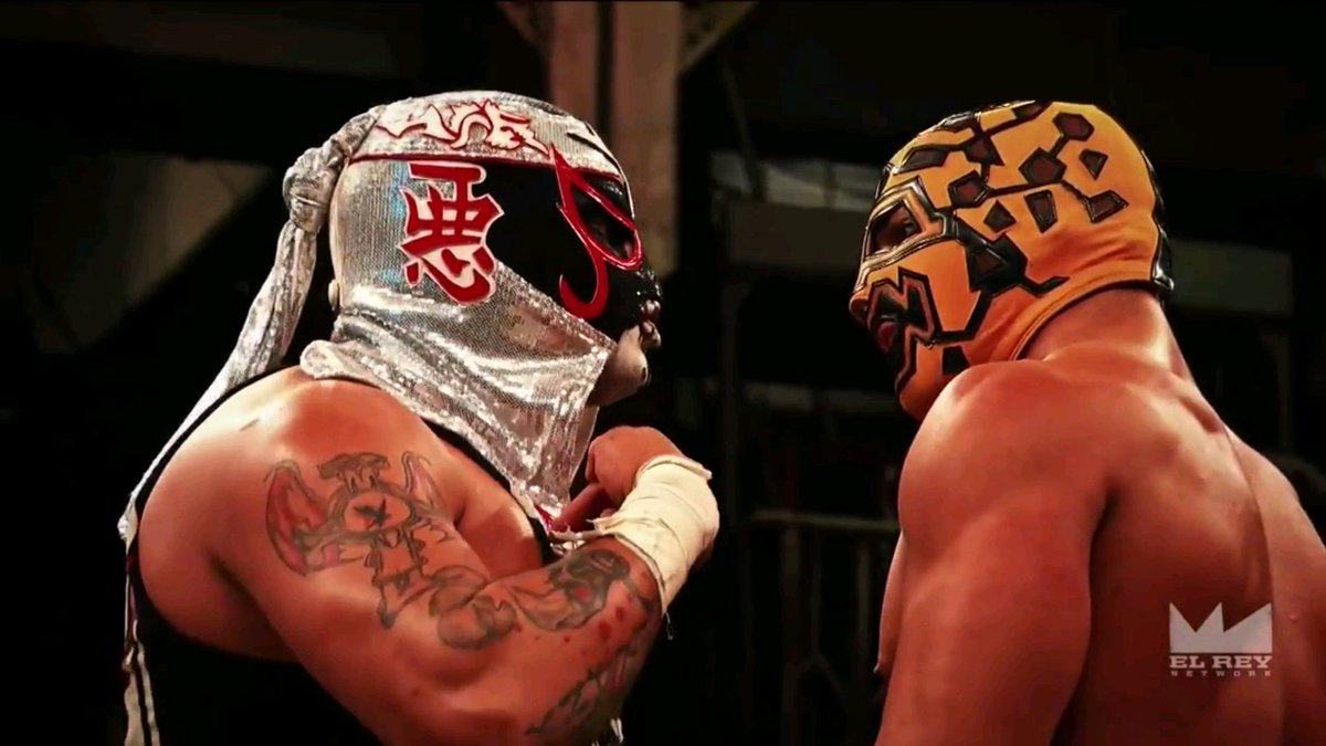 DineroDynasty24's tweet photo. 2 reasons why #LuchaUnderground is taking the world by storm @PentagonJunior @KingRicochet #CeroMeido vs #AztecBlood https://t.co/7ULcqFqxCp