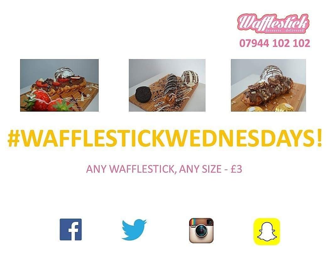 Open from 6.30-11pm.. 07944 102 102 #wafflestick #dessertsdelivered #catford #lewisham #SE6 #SE13