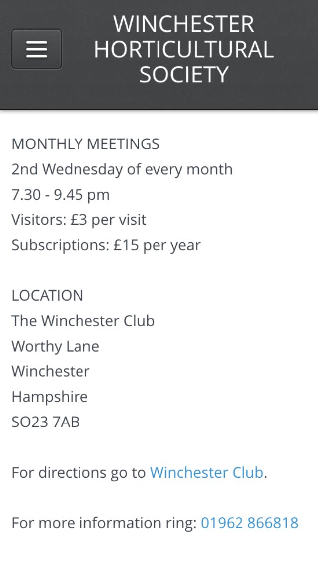 HighfieldLodge's tweet photo. Winchester Horticultural Society tonight at 7:30pm https://t.co/A7t2dgoYWk