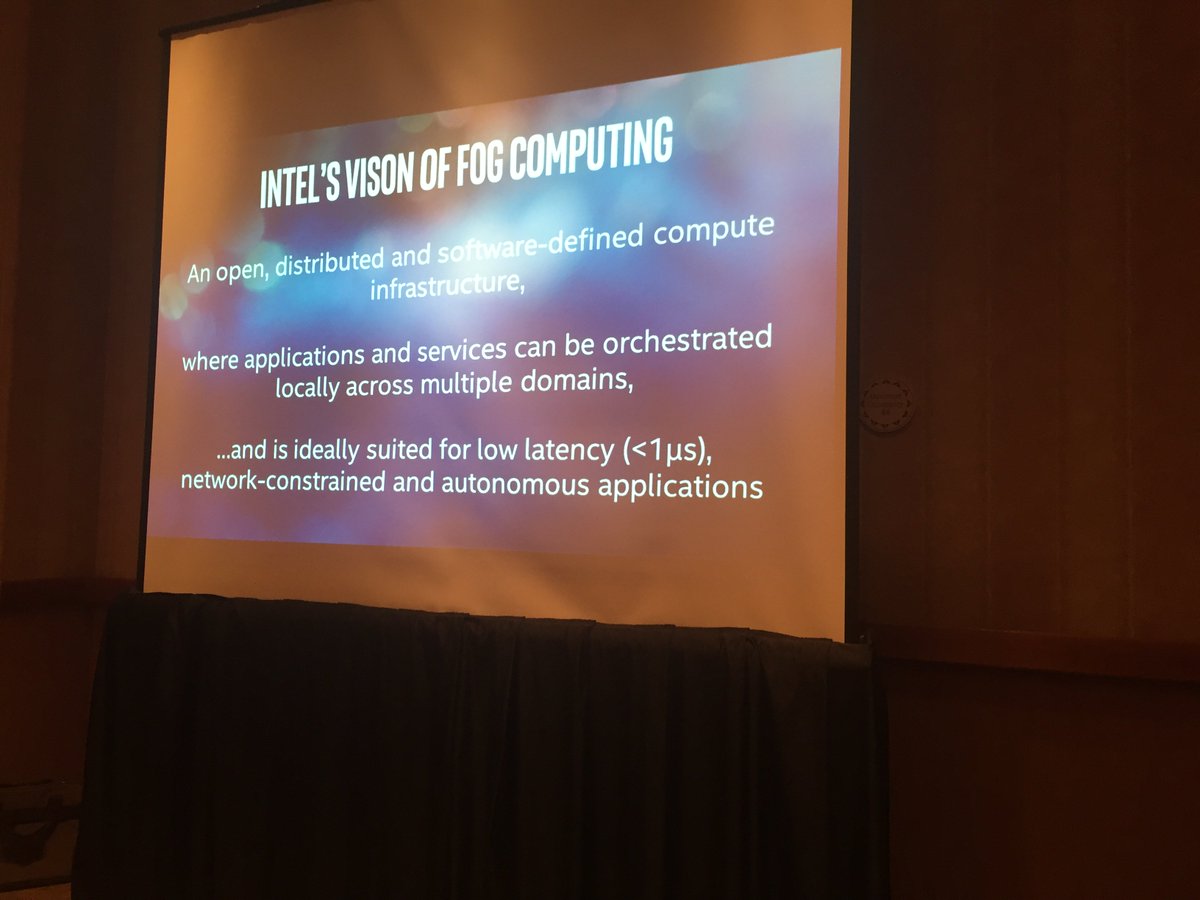 ADLINK_IoT's tweet image. #Intel Vision for #Fogcomputing presented at @OpenFog Meeting #OpenFog #Edgecomputing