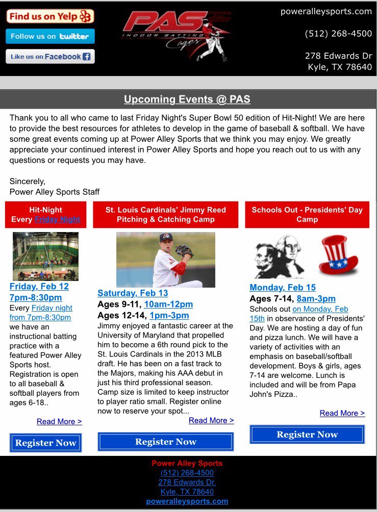 PowerAlley's tweet photo. St. Louis Cardinals Jimmy Reed Pitching Camp this Saturday https://t.co/7Y1pQVZEj1