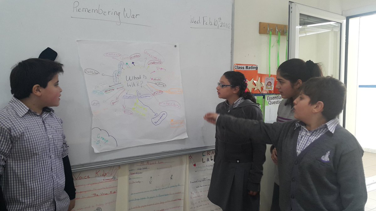 mayawehbi8's tweet photo. What Is War? #rememberingwar #conflictresolution #schoolsonline @DawhaHighSchool https://t.co/NJM9y0Vk69