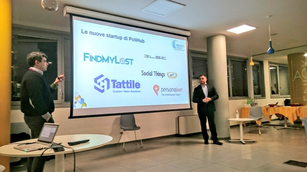 PoliHub's tweet photo. Andrej Golub presenta il suo progetto di virtual marketing ELSE. https://t.co/5HIMqWTgjS