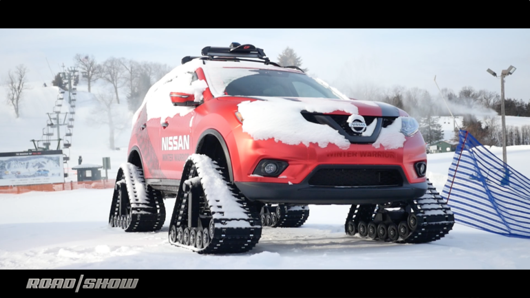 We pummel the powder in Nissan's Winter Warrior concepts @roadshow cnet.co/1PNMZEv