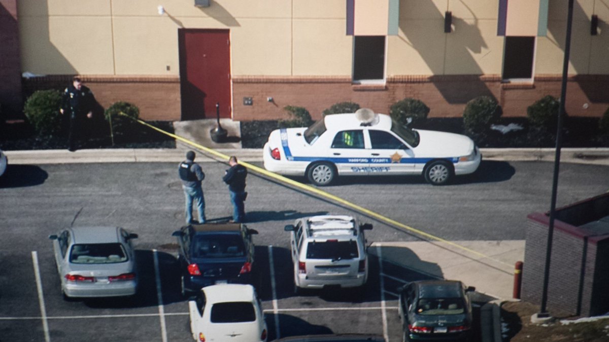 Scene of shooting in Harford Co involving Sheriff's Deputies..Abingdon shopping area