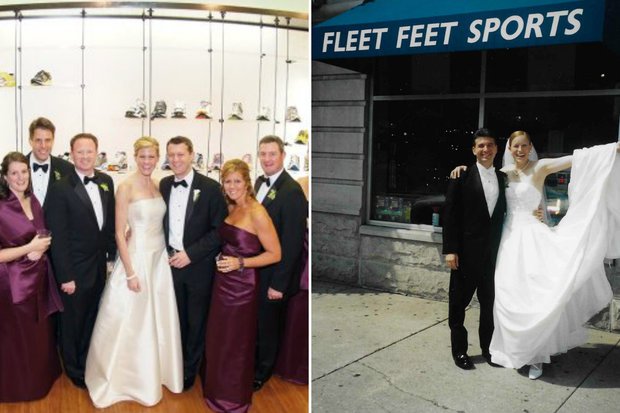 BlockClubCHI's tweet photo. Couple marries after meeting at @FleetFeetChgo Fun Run: "I chased him for six miles" https://t.co/bcB5VaJujG https://t.co/if3WAG4rYQ