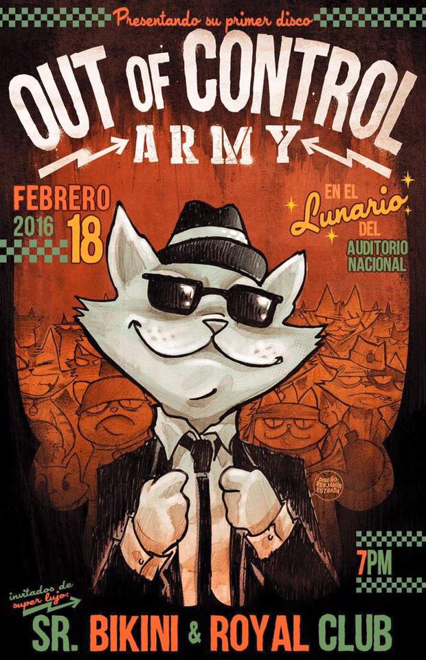 EmpujeArtistas's tweet image. #OUTofCONTROLArmy en el @LunarioMx este proximo 18 de febrero, 7pm... No faltes !!!!