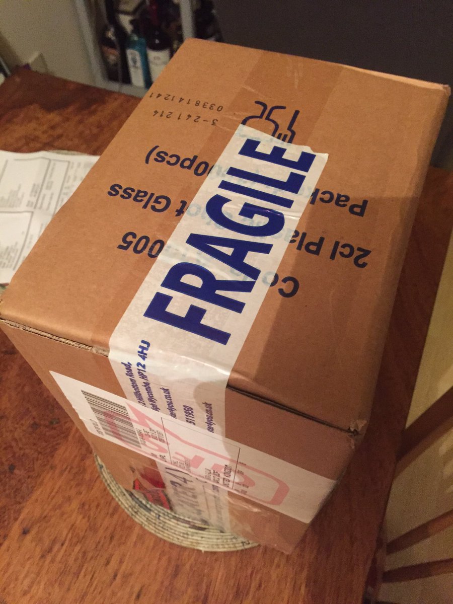 Thank you <a href="/myhermes/">Hermes</a> another fragile parcel thrown over the side gate. #fragile #again #notclever #lazy
