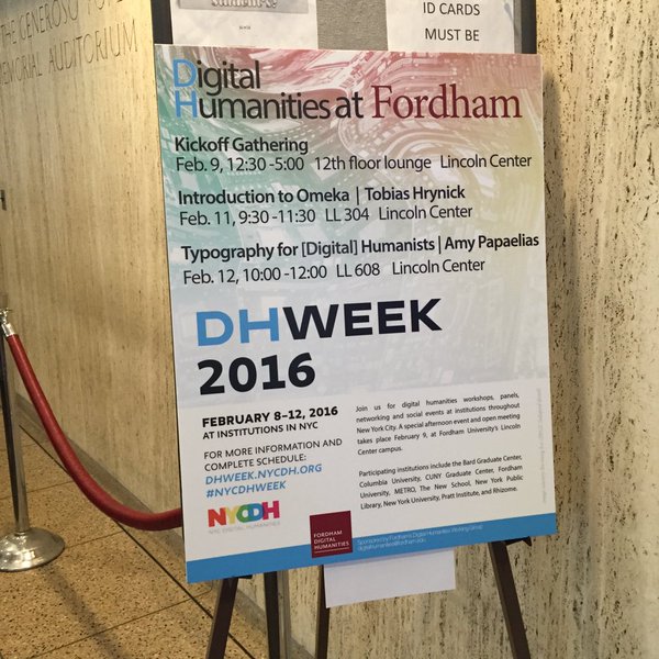 cunycommons's tweet photo. New blog post by @jojokarlin about #NYCDHWeek https://t.co/ipEYLwRAgQ https://t.co/vfQ6WM80eR