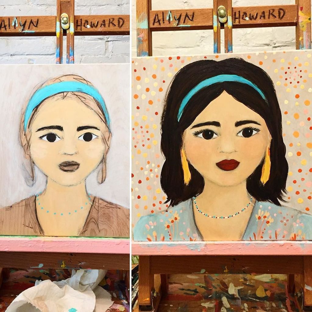 ArtworkByAllyn's tweet image. #processpic She looks so scared at the start. Next time I might leave the wood grain for h… ift.tt/1V4825P