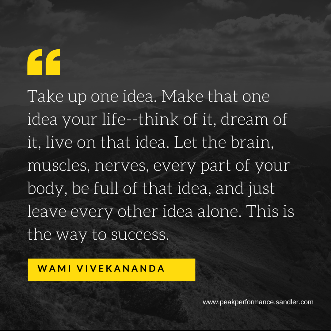 SandlerPPM's tweet photo. Make one idea your life--think of it, dream of it, live on that idea. #wordhard #dreambig #neversetlle #goals https://t.co/q6hKS9FgGv