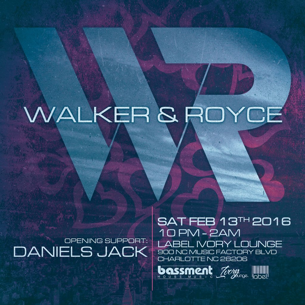 Saturday night we welcome Walker &amp; Royce to the Queen City.#realhousemusic #techno #bassment #nightlife #underground