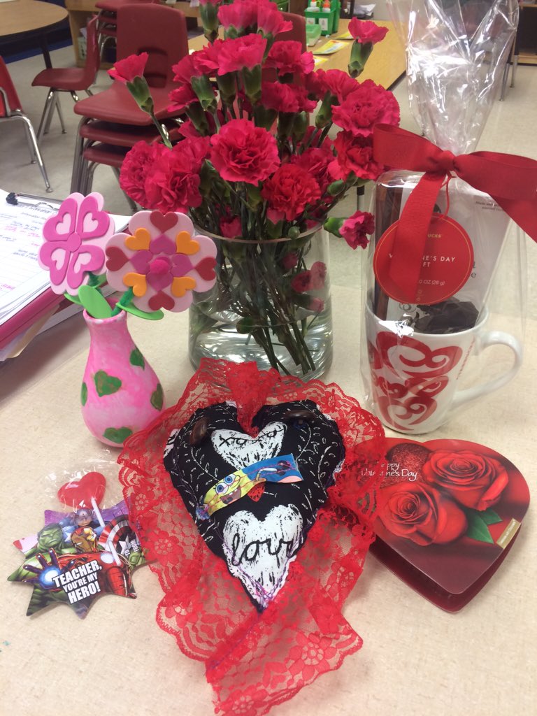 Some sweet Valentine's from my sweet students today! #feelingloved #handmadegiftsarethebest