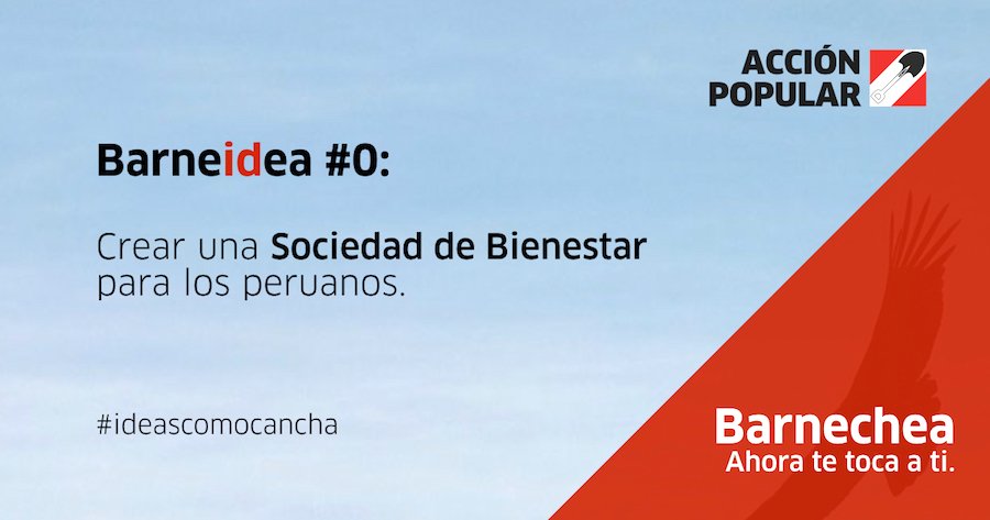 ABarnecheaG's tweet photo. Esta es la Visión de @ABarnecheaG : poner al Estado al servicio de las personas. 
#ideascomocancha #AhoraTeTocaATi https://t.co/GD07ocfVHM