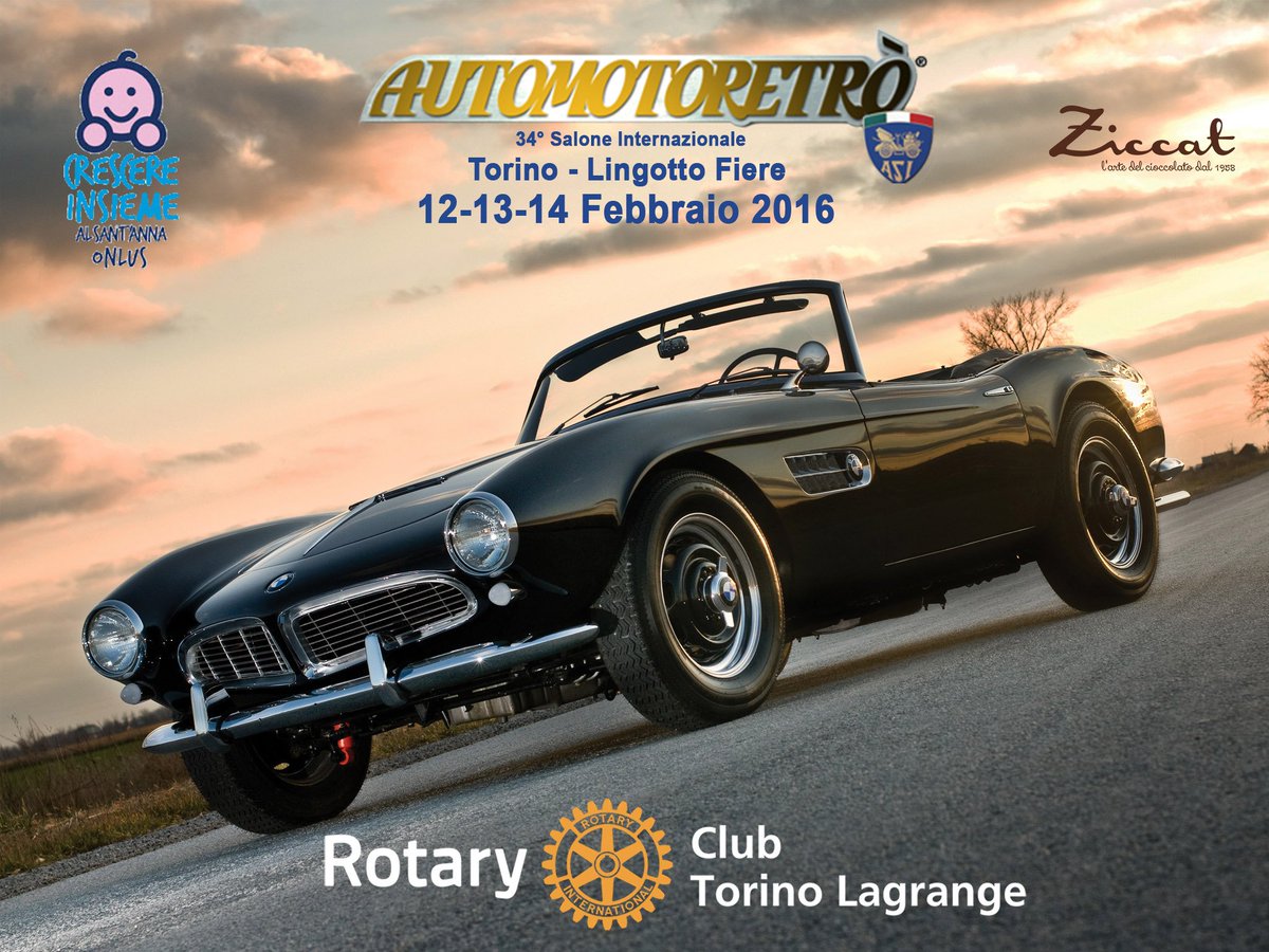 RotaryTL's tweet image. Il 12, 13 e 14 Febbraio vieni all' @Automotoretro e
Visita lo stand del Rotary Torino Lagrange!