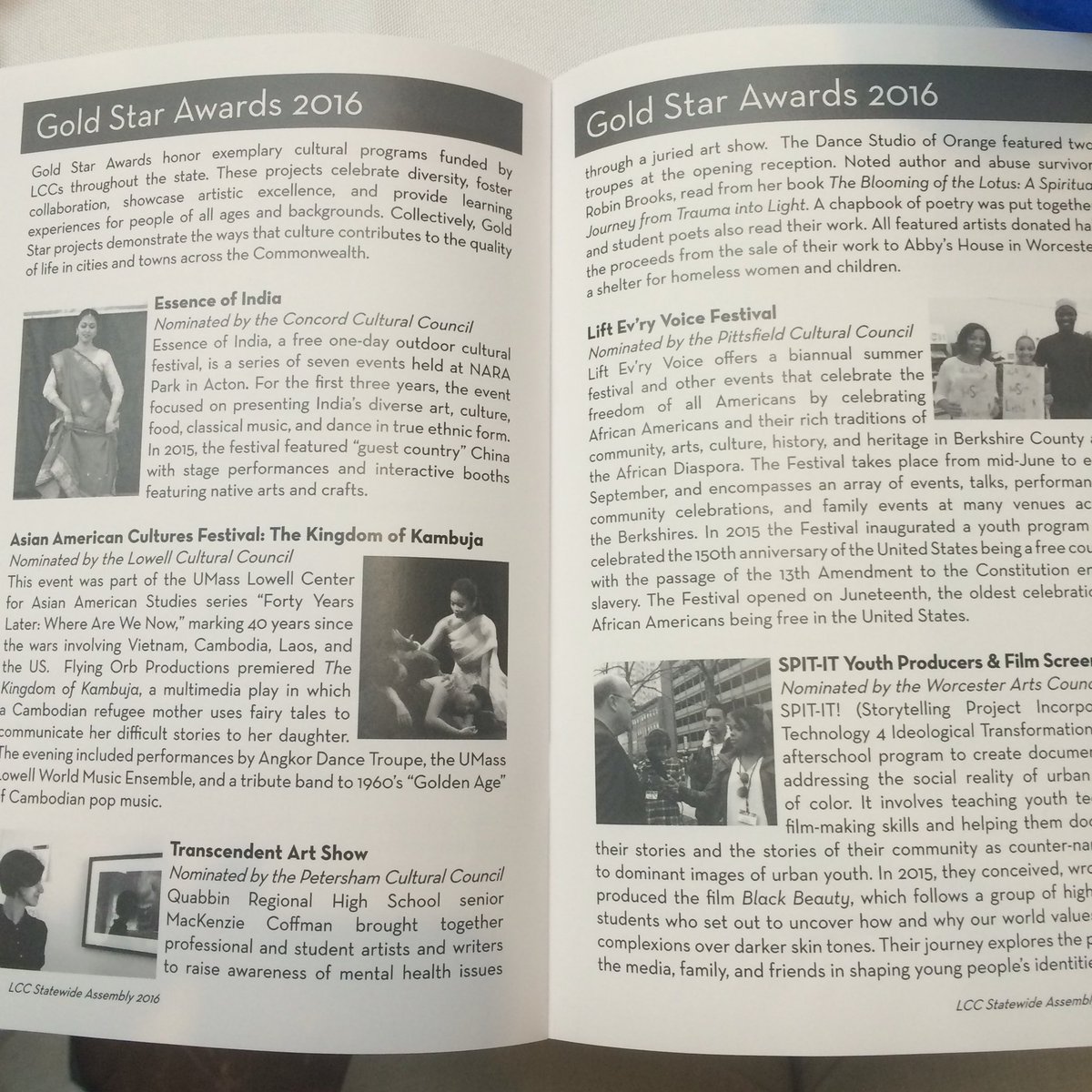 MASSCreative's tweet photo. Props to all of @masscultural's Gold Star Award recipients! #LCCassembly https://t.co/tmrrBC78PT