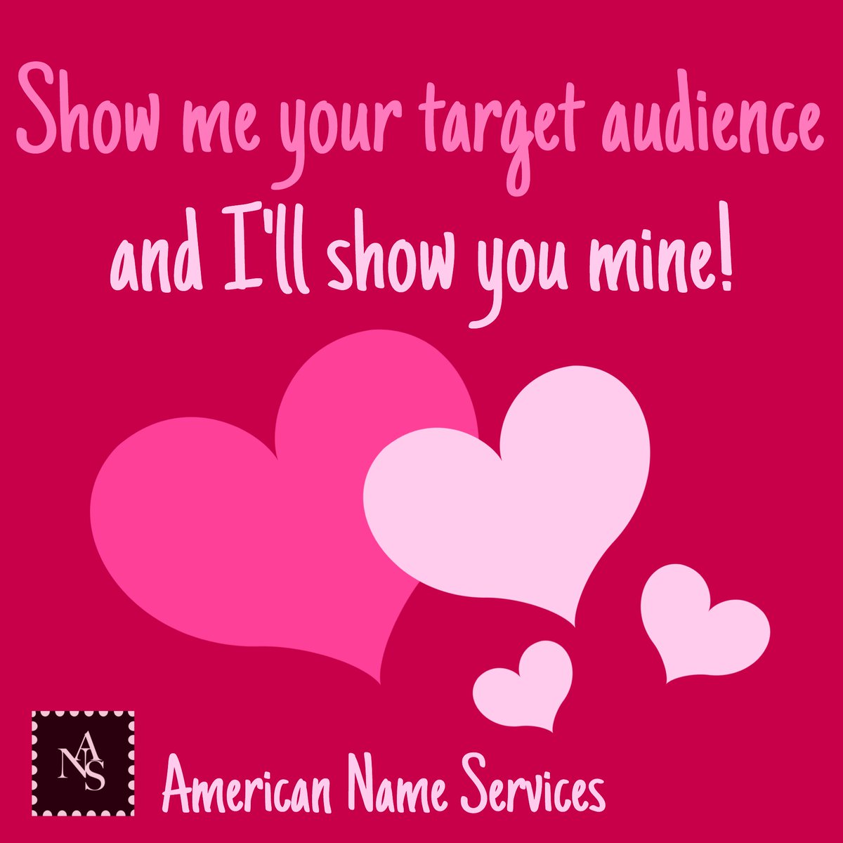 ANSinsights's tweet photo. #DirectMailValentine #ValentineADay #BeMine #ValentinesDay #TargetAudience #ANames https://t.co/GLIfFunuQw