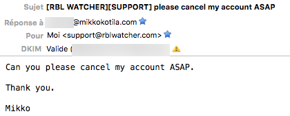 rblwatcher's tweet photo. @mikkokotila that said, and as you asked for, i'm please to announce you that your account has been canceled. https://t.co/GvX9KmE8QZ