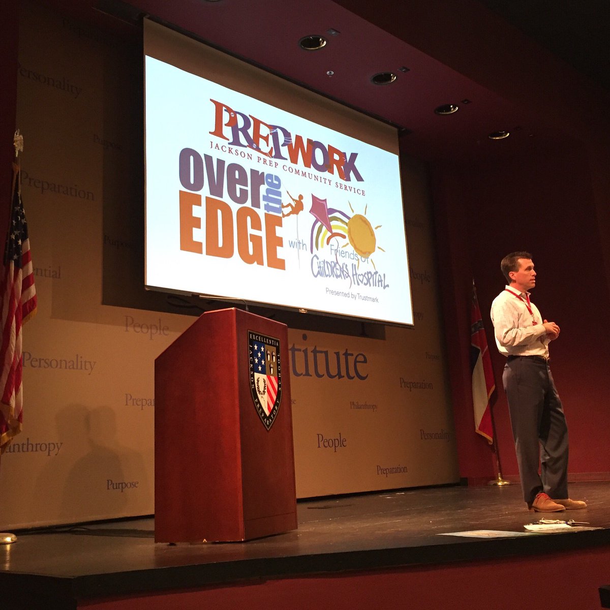 PrepWorkJP's tweet image. Thanks,John Scarbrough, for speaking to our Service Club today about the exciting OTE event for Batson coming April!