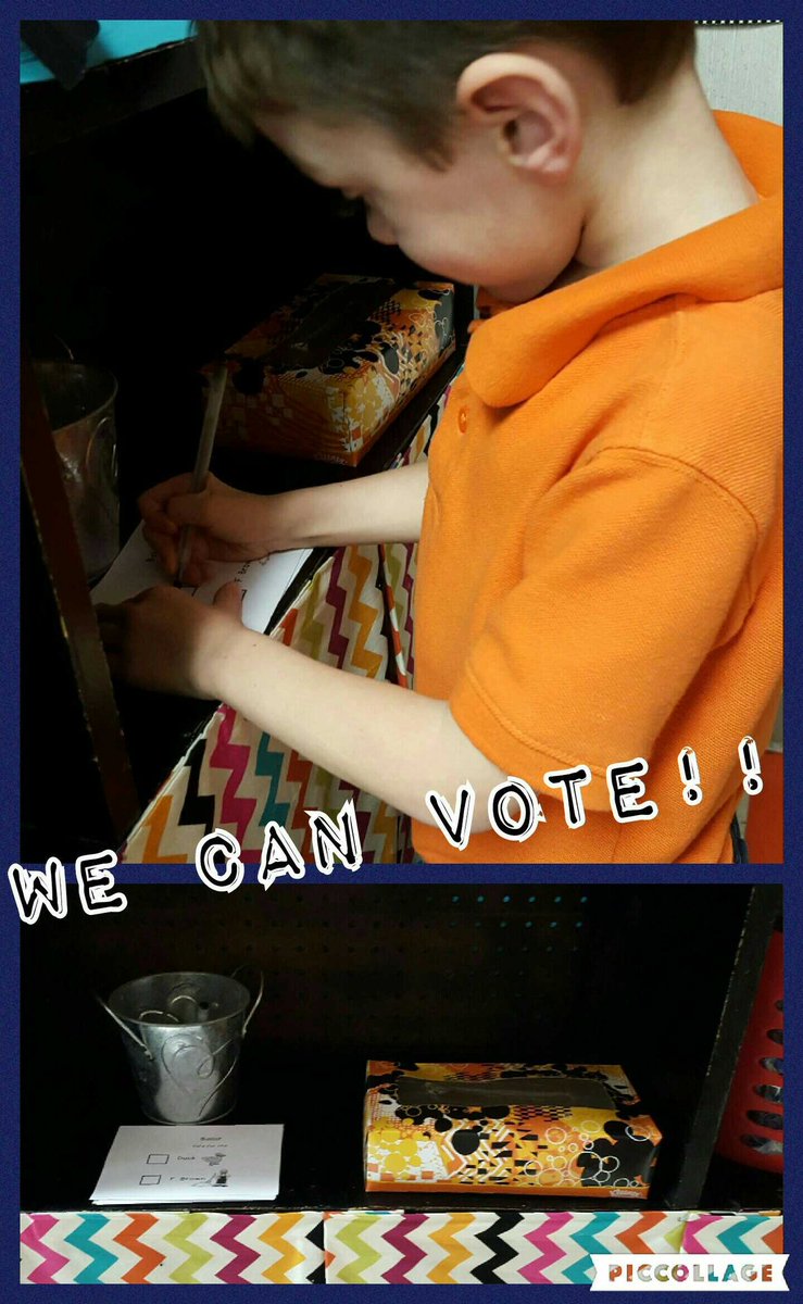 sjbland74's tweet photo. Learning to vote! #duckforpresident #buildinggoodcitizens #cisdtigers @ThePullenator https://t.co/0tBgYhQYhq