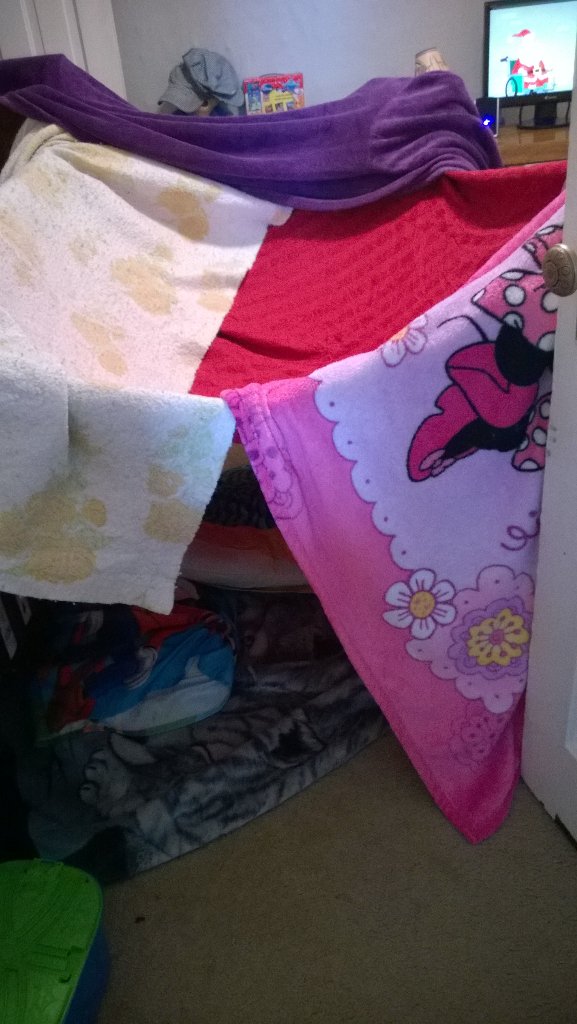 tenderfootmama's tweet image. We been having a #fortday today! #cabinfever #insideactivity #toddlerlife #motherhood #familylife #sahm #parenthood